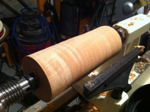 vase on lathe