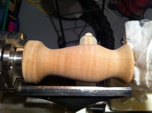 vase on lathe